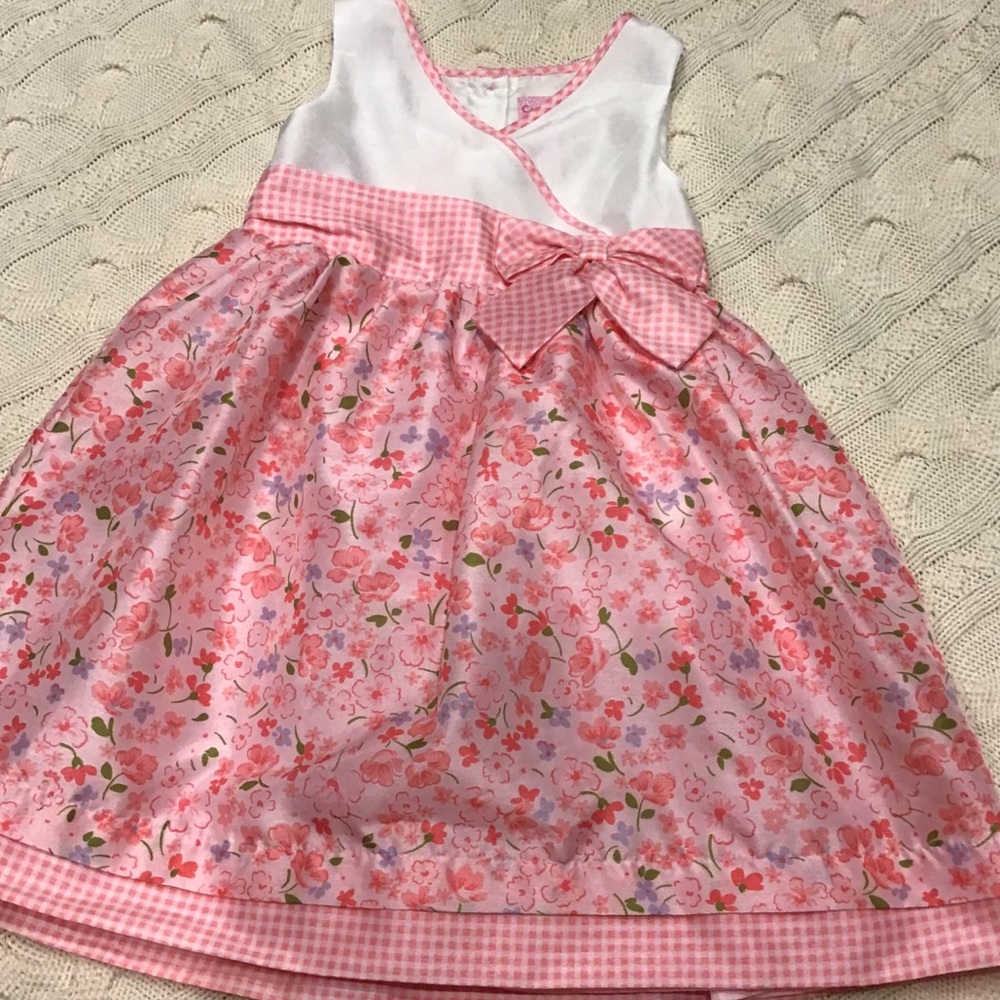 Spring floral dress with lining